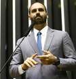 Deputado federal Eduardo Bolsonaro (PSL-SP) disse que poderá haver 'novo AI-5' caso a esquerda radicalize no Brasil  Foto: Agência Brasil / BBC News Brasil