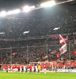 A torcida do Dusseldorf lotou o estádio na vitória do time (Foto: Reprodução/Twitter Dusseldorf)  Foto: Gazeta Esportiva