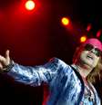 Axl Rose, do Guns N' Roses, durante apresentação no Sweden Rock Festival 2010  Foto: Claudio Bresciani/Scanpix Sweden  / Reuters