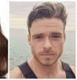 Os atores Angelina Jolie e Richard Madden.  Foto: Instagram/@angelinajolie_offiicial/@maddenrichard / Estadão Conteúdo