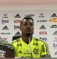 Bruno Henrique concedeu entrevista coletiva nesta quarta-feira (Foto: Reprodução/Twitter)  Foto: Gazeta Esportiva