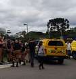 Reforço da segurança diante da PF em Curitiba, ante a possibilidade de soltura de Lula  Foto: BBC News Brasil
