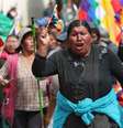 Apoiadores de Evo Morales fazem passeata em La Paz, na Bolívia  Foto: EPA / Ansa - Brasil