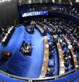 Plenário do Senado na votação em segundo turno da reforma da Previdência.  Foto: Marcos Oliveira/Agência Senado / Estadão