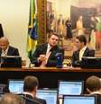 O deputado Alex Manente (à direita), do CIDADANIA-SP, ao lado do presidente da CCJ da Câmara, Felipe Francichini,(PSL-PR)  Foto: RENATO COSTA /FRAMEPHOTO / Estadão Conteúdo