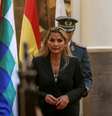Presidente interina da Bolívia, Jeanine Añez, durante cerimônia militar no palácio presidencial, em La Paz
13/11/2019 REUTERS/Luisa Gonzalez   Foto: Reuters