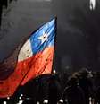 Manifestação contra o governo em Santiago, capital do Chile  Foto: EPA / Ansa - Brasil