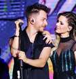 Sandy e Junior, durante show da turnê 'Nossa História', que comemorou os 30 anos de carreira da dupla, no Estádio Allianz Parque, em São Paulo  Foto: Michelle Felippelli / Futura Press