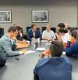 O governador João Doria recebeu familiares de vítimas da tragédia em Paraisópolis  Foto: Divulgação/Governo de São Paulo / Estadão