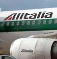 Avião da Alitalia no Aeroporto de Fiumicino, nos arredores de Roma  Foto: ANSA / Ansa - Brasil