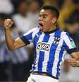 Carlos Rodriguez, do Monterrey, comemora terceiro gol da equipe mexicana contra o Al Sadd  Foto: Ibraheem Al Omari / Reuters