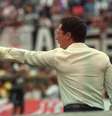 Vanderlei Luxemburgo contra o Corinthians onde o Palmeiras foi campeão Brasileiro de 1994 no Club Limelight na Vila Olímpia, São Paulo, SP. 18/12/1994 – (Foto: Acervo/Gazeta Press)  Foto: Gazeta Esportiva