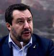 Matteo Salvini durante a apresentação de um livro em Roma, capital da Itália  Foto: ANSA / Ansa - Brasil