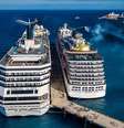 Navios de cruzeiro colidem em Cozumel, no México  Foto: EPA / Ansa - Brasil