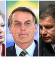 Jair Bolsonaro e seus ex-aliados; deputado Alexandre Frota (PSDB-SP), a deputada Joice Hasselmann (PSL-SP), o ex-ministro Gustavo Bebianno e o deputado Luciano Bivar (PSL-PE)  Foto: Ag. Camara/AFP/Ag. Senado / BBC News Brasil