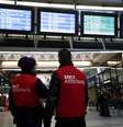 Estação vazia durante greve de ferroviários na França, em 5 de dezembro  Foto: EPA / Ansa - Brasil
