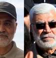 Comandante da força iraniana de elite Quds, Qassem Soleimani, e chefe de milícia iraquiana Abu Mahdi al-Muhandis, que foram mortos em ataque dos EUA
REUTERS/Stringer/Thaier al-Sudani  Foto: Reuters