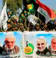 Manifestantes protestam em Bagdá cntra morte do chefe exército iraniano Qassem Soleimani e o líder de milícia iraquiano Abu Mahdi al-Muhandis. 4/1/2020. REUTERS/Thaier al-Sudani   Foto: Reuters