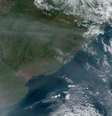 Fumaça de incêndios da Austrália chega ao Rio Grande do Sul  Foto: Reprodução Nasa / MetSul Meteorologia / Estadão Conteúdo