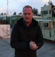 O correspondente da BBC Quentin Sommerville teve acesso exclusivo à base de Ain al-Asad em 2014  Foto: BBC News Brasil