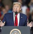 Donald Trump durante comício eleitoral em Ohio  Foto: EPA / Ansa