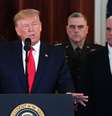 O presidente dos EUA, Donald Trump, disse que o Irã parece estar 'se acalmando' depois de ataques com mísseis nas bases de tropas dos EUA no Iraque  Foto: Getty Images / BBC News Brasil