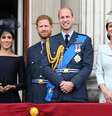 Harry e William com suas esposas, Meghan Markle e Kate Middleton  Foto: ANSA / Ansa - Brasil