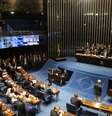 Votação do texto-base da Reforma da Previdência no Senado  Foto: Fátima Meira / Futura Press