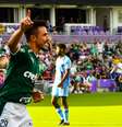 Willian Bigode comemora gol pelo Palmeiras contra o New York City, pelo torneio da Flórida  Foto: GLEDSTON TAVARES/FRAMEPHOTO / Estadão