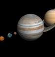 Júpiter, Saturno, Urano e Netuno são gasosos, congelados e ricos em materiais carbônicos.  Foto: Getty Images / BBC News Brasil