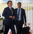 Presidente Jair Bolsonaro deixando o Palácio da Alvorada  Foto: Adriano Machado / Reuters