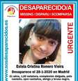 Site de buscas espanhol divulgou retrato e pede informações sobre o paradeiro da brasileira Estela Cristina Romero Vieira  Foto: SOS Desaparecidos/Divulgação / Estadão Conteúdo