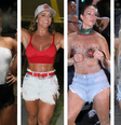 Famosas com shorts jeans no Carnaval (Foto: AgNews)  Foto: Elas no Tapete Vermelho