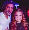 Ronaldinho Gaúcho participa de show de Maiara e Maraisa em Barcelona, na Espanha  Foto: Instagram, Maiara / PurePeople