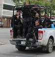 Presença da polícia na Comunidade dos Macacos, em Vila Isabel, no Rio de Janeiro.  Foto: F. Cesar / O Fotográfico / Estadão Conteúdo
