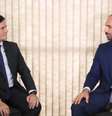 Eduardo Bolsonaro entrevista Sergio Moro.  Foto: YouTube / Reprodução