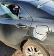 Imagem do carro após atentado.  Foto: Reprodução