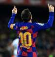 Messi comemora gol pelo Barcelona.  Foto: Joma Garcia / Action Plus / Dia Esportivo / Estadão Conteúdo