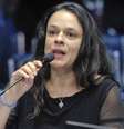Janaina Paschoal no julgamento do impeachment de Dilma Rousseff em 2016; ela foi eleita deputada estadual em SP com votação recorde  Foto: Pedro França/Agência Senado / BBC News Brasil
