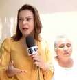 Rozaine Ferraz e Patrícia Bringel discutem durante transmissão ao vivo.  Foto: Reprodução de 'Jornal do Meio Dia' (2020) / TV Serra Dourada / Estadão Conteúdo