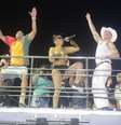 Trio de Anitta e famosos em Salvador  Foto: Webert Belicio / AgNews