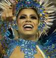 Lexa, como rainha de bateria, em desfile da Unidos da Tijuca, na Marquês de Sapucaí, segunda-feira (24)  Foto: Dikran Junior / Futura Press