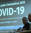 Secretário de Vigilância em Saúde, Wanderson Kleber de Oliveira, e o secretário-executivo do Ministério da Saúde, João Gabbardo dos Reis, divulgam dados atualizados sobre a situação do novo Coronavírus no país.   Foto: Fabio Rodrigues Pozzebom/Agência Brasil / Estadão Conteúdo