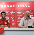Gustagol é apresentado no Internacional. Foto: Reprodução / Internacional  Foto: Gazeta Esportiva