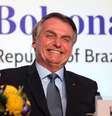 Jair Bolsonaro durante visita a Nova Délhi, na Índia  Foto: ANSA / Ansa - Brasil