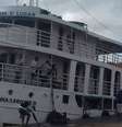 Navio Anna Karoline III naufragou no Rio Amazonas próximo à localidade conhecida como Boca do Rio Jari, região sul do Amapá  Foto: Reprodução/Redes sociais / Estadão Conteúdo