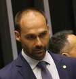 O deputado Eduardo Bolsonaro durante sessão conjunta do Congresso Nacional   Foto: Frederico Brasil / Futura Press