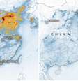Mapas comparam os níveis de dióxido de nitrogênio na China no início do ano (à esq.) e em fevereiro  Foto: DW / Deutsche Welle