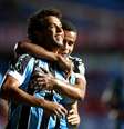 Victor Ferraz abriu o placar para o Grêmio.  Foto: Luisa Gonzalez / Reuters