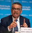 Tedros Adhanom Ghebreyesus, diretor-geral da Organização Mundial da Saúde.  Foto: Twitter/OMS / Estadão